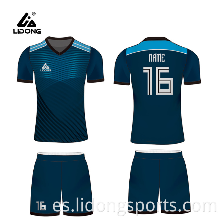 Impresión de sublimación completa OEM Fabrica seca rápida Blanco Blanco Mens Soccer Wear Uniformes de fútbol juvenil